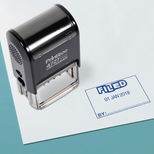 Printtoo Self-Inking Rubber Stamp - Custom 'E-MAIL' Stamp, Blue Ink, Office Stationery