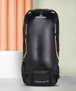 WROGN 80 L AIR SERIES OUTDOOR TREKKING BAGS WITH RAINCOVER Rucksack 80 L BLACK Price in India Flipkart