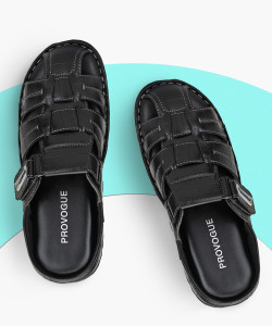 Buy PROVOGUE Men Black Sandals Online at Best Price Shop