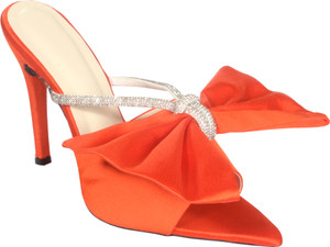 Orange colour heels shop