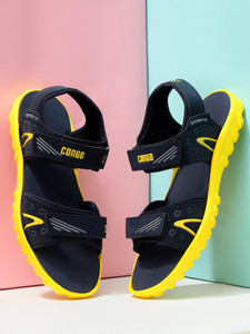 Navy and yellow sandals clearance