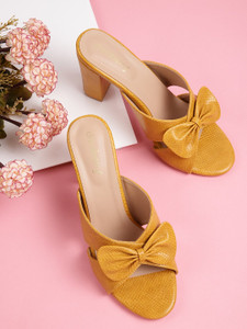 Dressberry Women Yellow Heels Buy Dressberry Women Yellow Heels