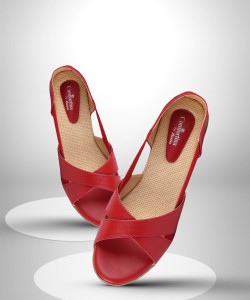 Bata red sandals new arrivals