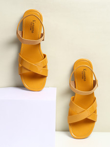 kenstto Women Yellow Flats Buy kenstto Women Yellow Flats Online