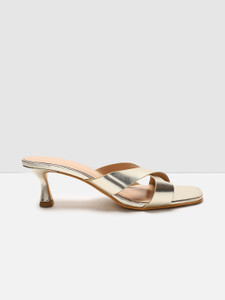 Zara gold hotsell mules