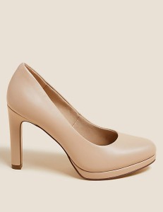 Marks and spencer hot sale nude court shoes