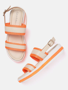 Orange hotsell sandals flat