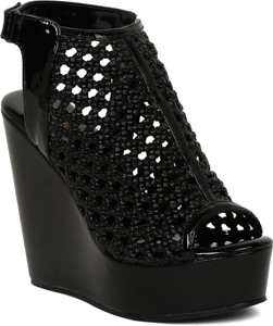flat n heels Women Black Wedges Buy flat n heels Women Black