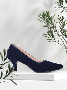 Navy blue kitten heel new arrivals sandals