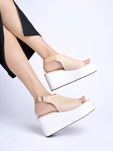 Buy SHOETOPIA Women Beige Heels Online at Best Price Shop