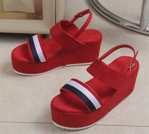 UUNDA Fashion Women Red Wedges Buy UUNDA Fashion Women Red