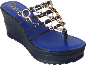 Catwalk blue wedges best sale