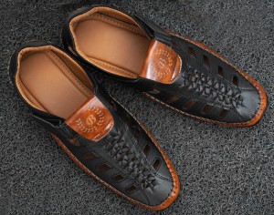 Buy Greek Men Leather Sandals Summer Men Shoes Men Flats Online in India   Etsy