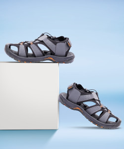 FUEL Men Grey Black Sandals Buy FUEL Men Grey Black Sandals