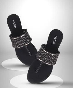 METRO Women Black Wedges Buy METRO Women Black Wedges Online at