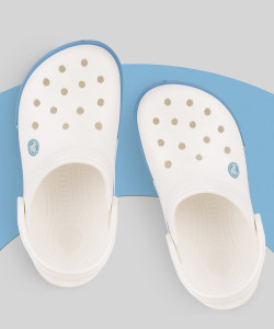 Crocs white and blue new arrivals