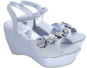 Sonakey Women Silver Wedges Buy Sonakey Women Silver Wedges Online at Best Price Shop Online for Footwears in India Flipkart