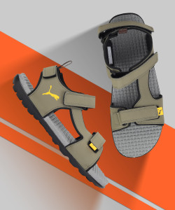 PUMA Blitz Men Green Sports Sandals Flipkart