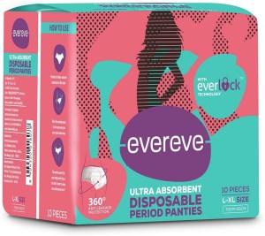 EverEve Ultra Absorbent Disposable Period Panties, M-L, 10's Pack, 0%  Leaks, Sanitary protection for women & Girls, Maternity Delivery Pads, 360°  Protection, Postpartum & Overnight use, Heavy Flow