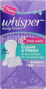 Whisper pantyliner cheap