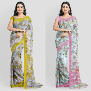Chiffon outlet saree flipkart