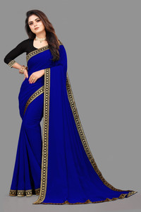 Navy blue saree flipkart top