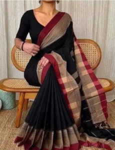 Buy Shyamalisaree Self Design Handloom Pure Cotton Black Sarees Online Best Price In India Flipkart