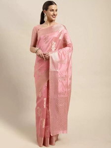 Shoppershopee Embellished Bollywood Pure Silk Saree