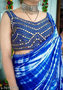 Flipkart mirror work saree sale