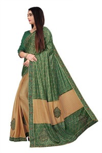 Buy QUEDDY S Embroidered Bollywood Lycra Blend Green Sarees Online Best Price In India Flipkart