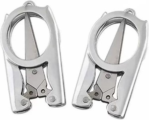 Stainless Steel Small Foldable Travel Pocket Scissors - Brilliant