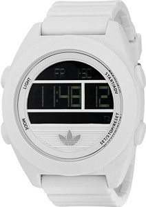 Adidas white discount digital watch