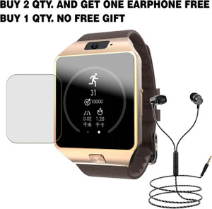 SOMTONE Tempered Glass Guard for QW09 smartwatch BUY 2 QTY AND GET ONE EARPHONE FREE SOMTONE Flipkart