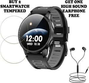 SOMTONE Tempered Glass Guard for L6 Smart Watch BUY PACK 2 AND GET ONE EARPHONE FREE SOMTONE Flipkart
