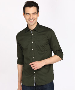 PARX Men Solid Casual Dark Green Shirt Buy PARX Men Solid Casual Dark Green Shirt Online at Best Prices in India Flipkart