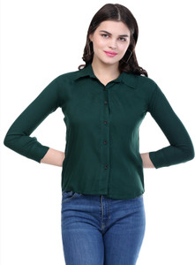 Kid s Yuga Girls Solid Casual Green Shirt Buy Kid s Yuga Girls Solid Casual Green Shirt Online at Best Prices in India Flipkart