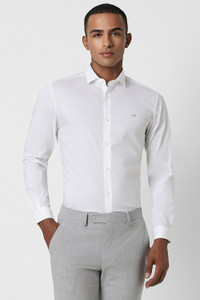 PETER ENGLAND Men Solid Formal White Shirt - Buy PETER ENGLAND Men 
