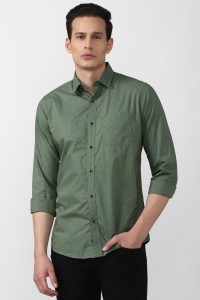 VAN HEUSEN SPORT Men Printed Casual Green Shirt