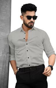 Grey pant black shirt formals best sale