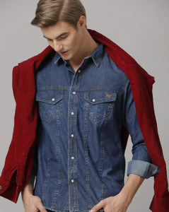 Blue saint store denim shirt