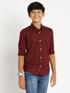 Boys outlet maroon shirt