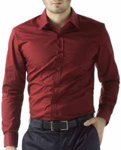 Buy Men Maroon Regular Fit Formal Shirts Online  405239  Peter England