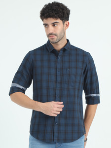Classic Polo Men Checkered Casual Blue Black Shirt Buy Classic Polo Men Checkered Casual Blue Black Shirt Online at Best Prices in India Flipkart
