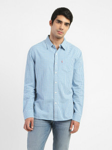 Buy LEVI S Men Checkered Casual Blue Shirt Online at Best Prices