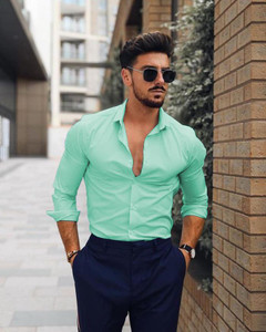 Light green shirt sales outfit
