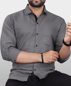 VeBNoR Men Solid Casual Grey Shirt Buy VeBNoR Men Solid Casual Grey Shirt Online at Best Prices in India Flipkart