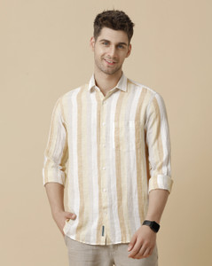 Linen Club Men Striped Casual Brown Shirt Buy Linen Club Men Striped Casual Brown Shirt Online at Best Prices in India Flipkart