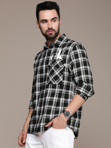 Calvin Klein Jeans Men Checkered Casual Black Shirt Buy Calvin Klein Jeans Men Checkered Casual Black Shirt Online at Best Prices in India Flipkart