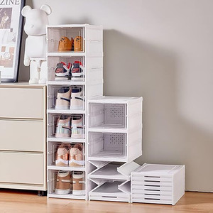 wynyc hoe Box Drop Front Shoe Box Clear Plastic Stackable Storage Bins Plastic Shoe Rack Price in India Buy wynyc hoe Box Drop Front Shoe Box Clear Plastic Stackable Storage Bins Plastic Shoe Rack onl...