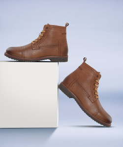 Roadster The Roadster Lifestyle Co Men Tan Brown Solid Mid Top